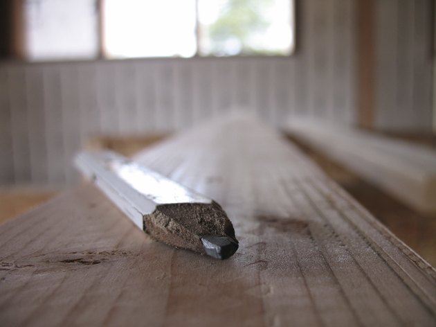carpenter's pencil at a jobsite