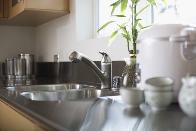 Kitchen sink and counter