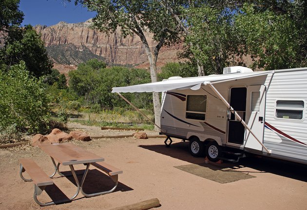 Camper in Zion National Park