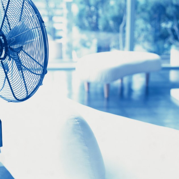 Interior of Living Room with Fan