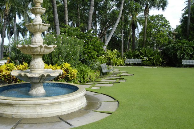 Fountain & Bench