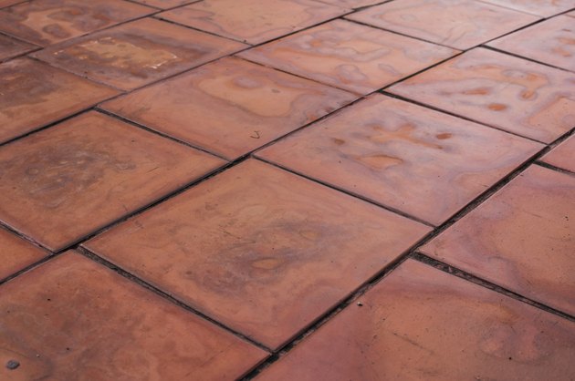 Brick floor