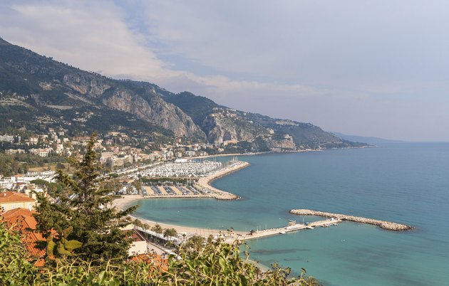 "View of Garavan - Menton, French Riviera"