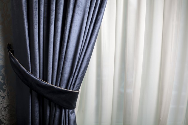 Blue curtain
