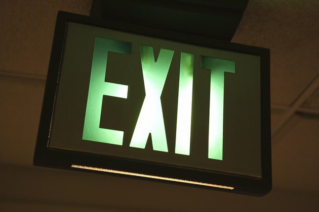 Exit sign