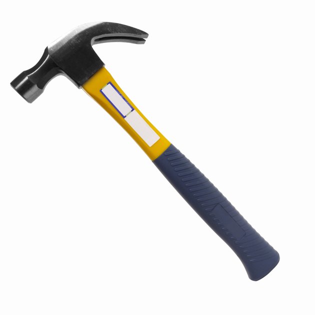 Close up of a hammer
