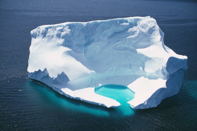 Iceberg in ocean, Newfoundland, Canada