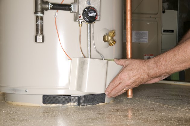 checking hot water heater element