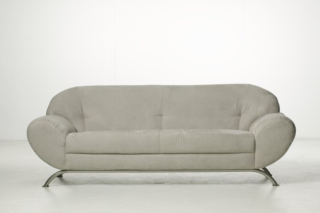 Empty sofa in studio
