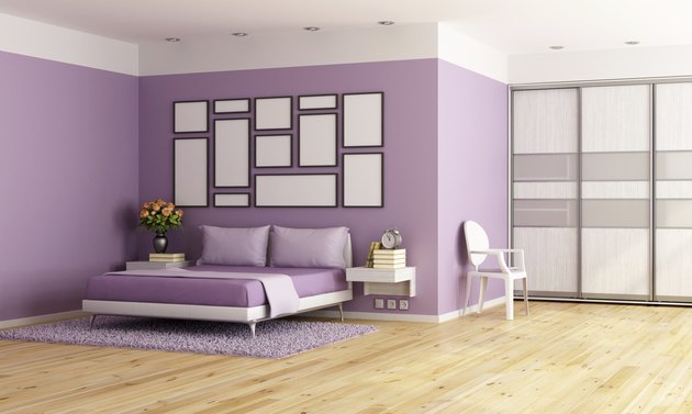 Purple modern bedroom
