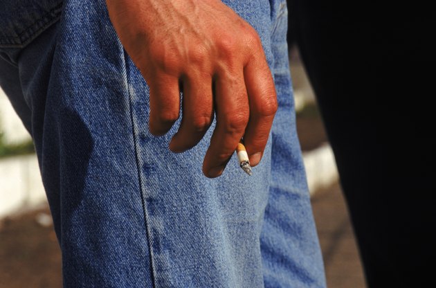 man with cigarette