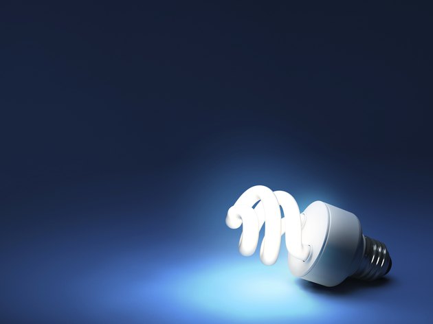 Compact Fluorescent Bulb - Resting on ground