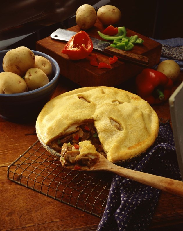 Beef and vegetable pie
