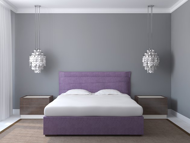 Modern bedroom interior.
