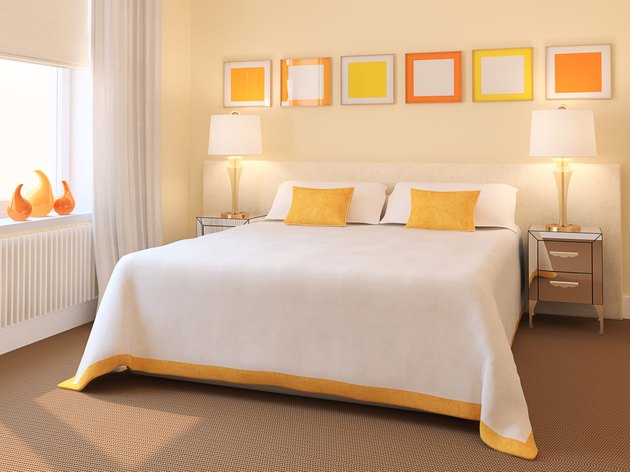 Modern bedroom interior.