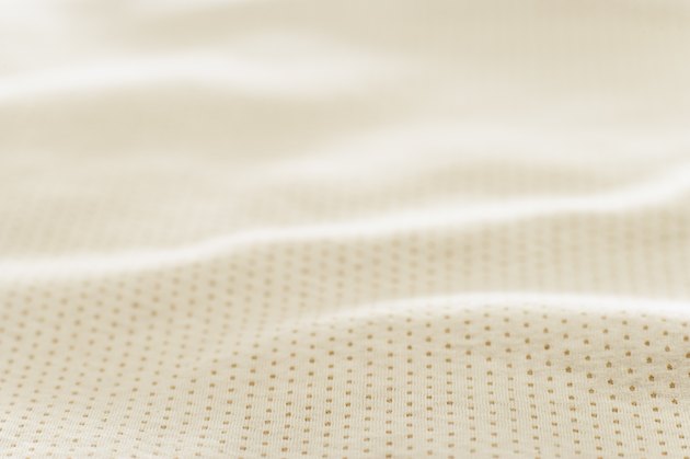 Close-up of a cotton polka dot sheet