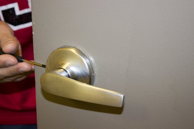 How to Remove a Lever Door Handle  Without Screws Hunker