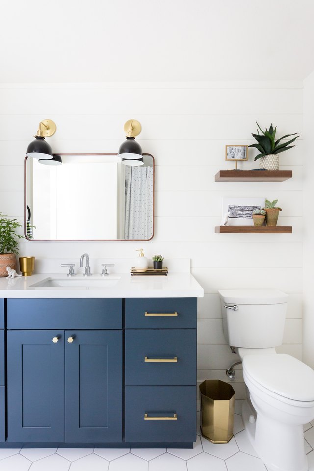 Blue Bathroom Cabinet Ideas and Inspiration | Hunker