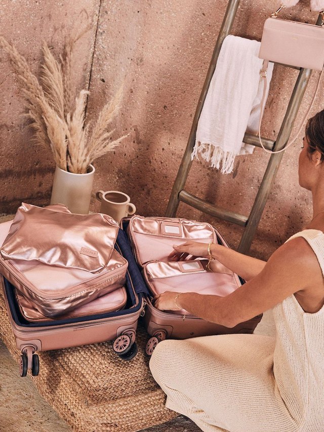 rose gold packing cubes