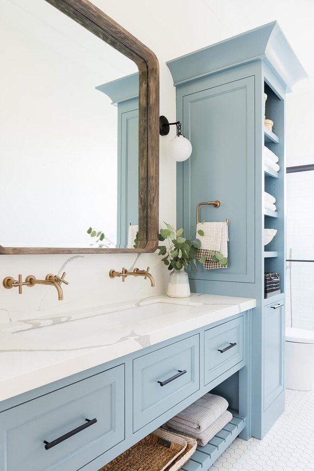 Bathroom Vanity Cabinet Color Trends, What Color For Bathroom Cabinets
