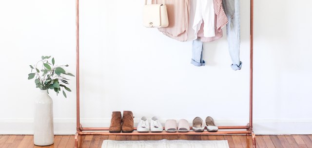 A DIY Copper Clothing Stand to Complement Your Minimalist Decor | Hunker