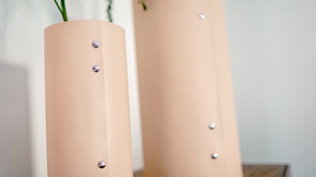 DIY Leather Vase