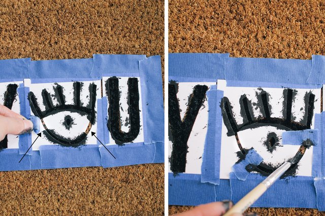 Painting eye stencil
