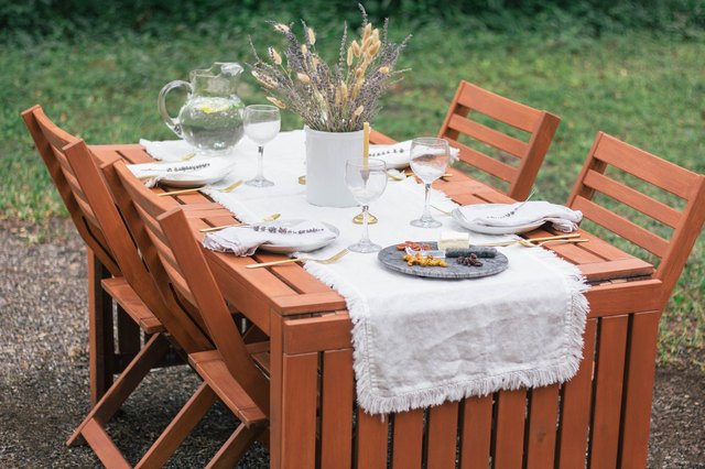 how-to-stain-outdoor-wooden-furniture-hunker