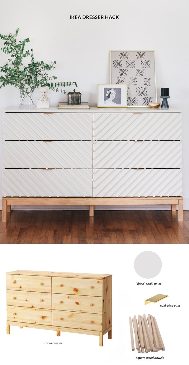 IKEA Tarva dresser hack