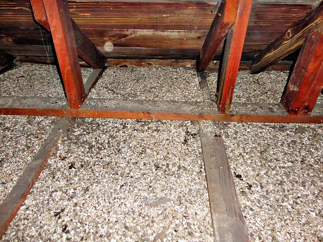 Vermiculite in attic.