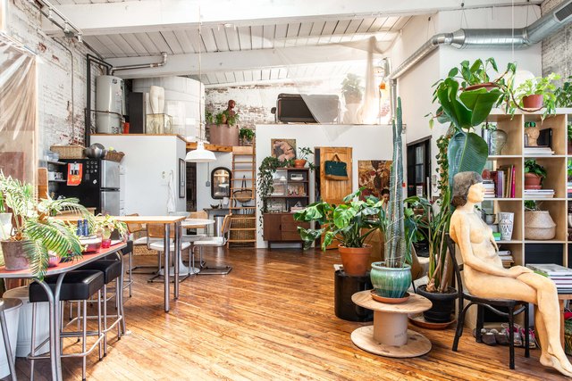 The open floor plan