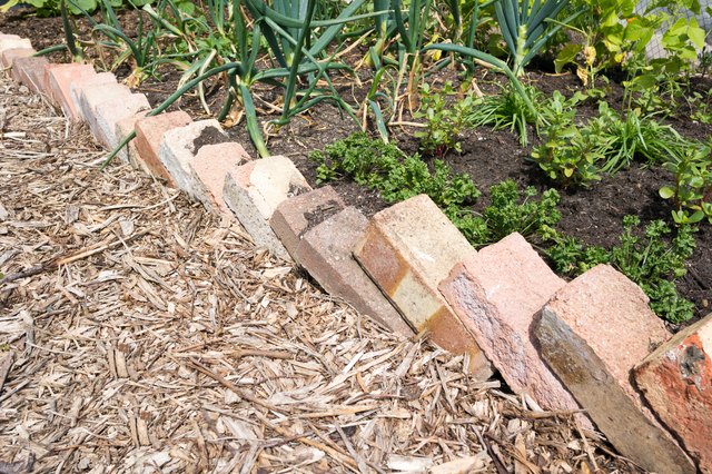 How To Install Brick Edging In Garden