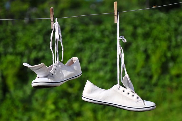 How To Keep White Shoes From Turning Yellow After Washing Hunker