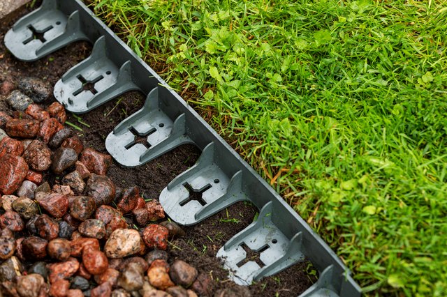 How to Install Plastic Lawn and Landscape Edging | Hunker - How To Install Plastic Edging For Landscaping