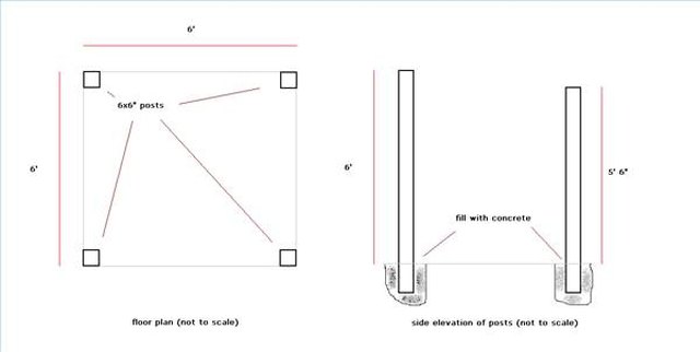 open sided shed plans free