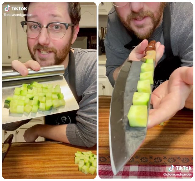 This Kitchen Hack Lets You Cut Vegetables Into Perfectly Even Squares | Hunker