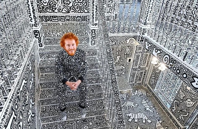 This British Artist Covered His Entire House With Doodles