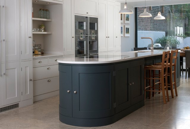 Oval kitchen best sale island with seating