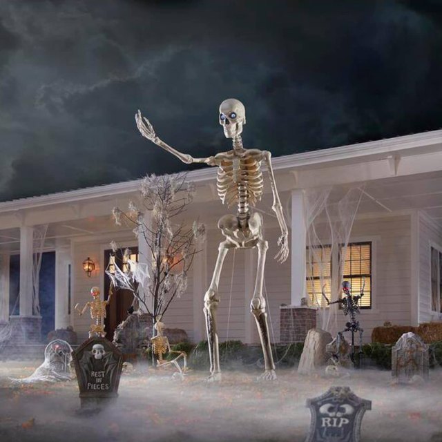 The Home Depot Giant Skeleton Outdoor Halloween Decoration Alternatives ...