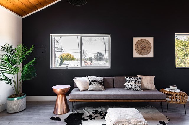 25 Black Living Room Ideas That Are Nothing Short Of Striking | Hunker