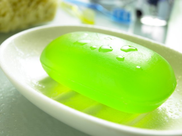 Bar of soap in dish
