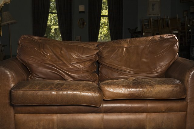 fix leather sofa cushion