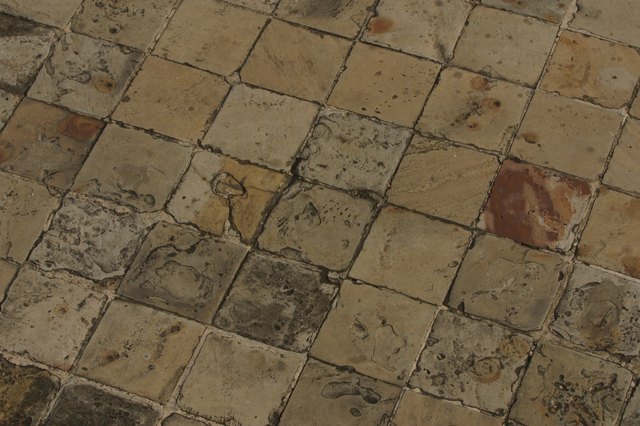 Ceramic floor tiles