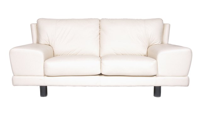 dye white leather sofa