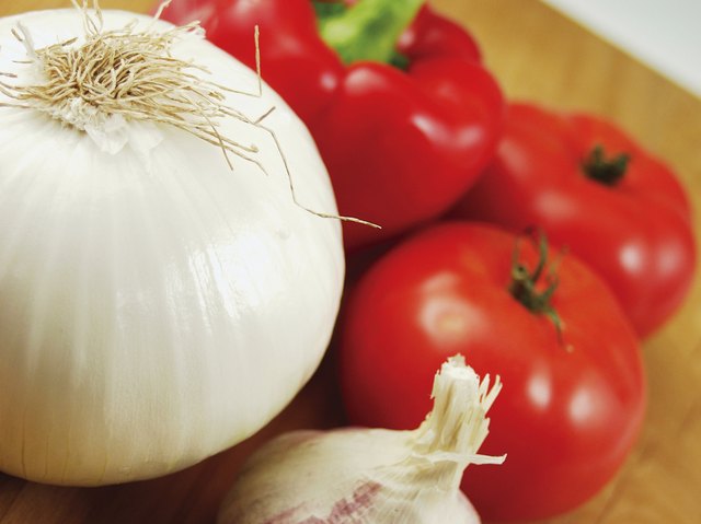 Tomatoes and onion