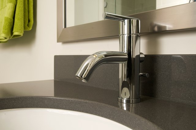 Close-up of bathroom sink