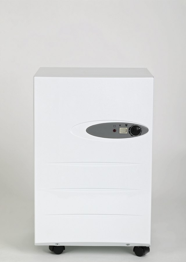 Portable dehumidifier, front view