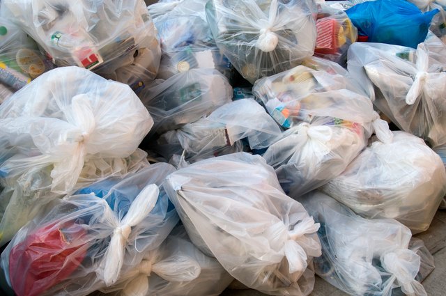Pile of garbage bags