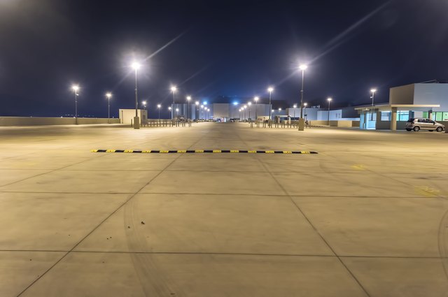 Empty parking lot