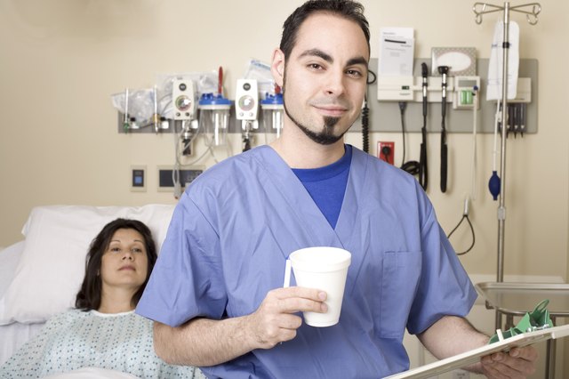 Healthcare professional with patient